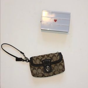 Mini Coach Wristlet